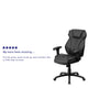 High Back Black LeatherSoft Multifunction Executive Chair w/Lumbar Support Knob