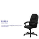 High Back Black LeatherSoft Soft Ripple Upholstered Executive Office Chair
