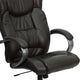 Espresso Brown |#| High Back Espresso Brown LeatherSoft Soft Ripple Upholstered Swivel Office Chair