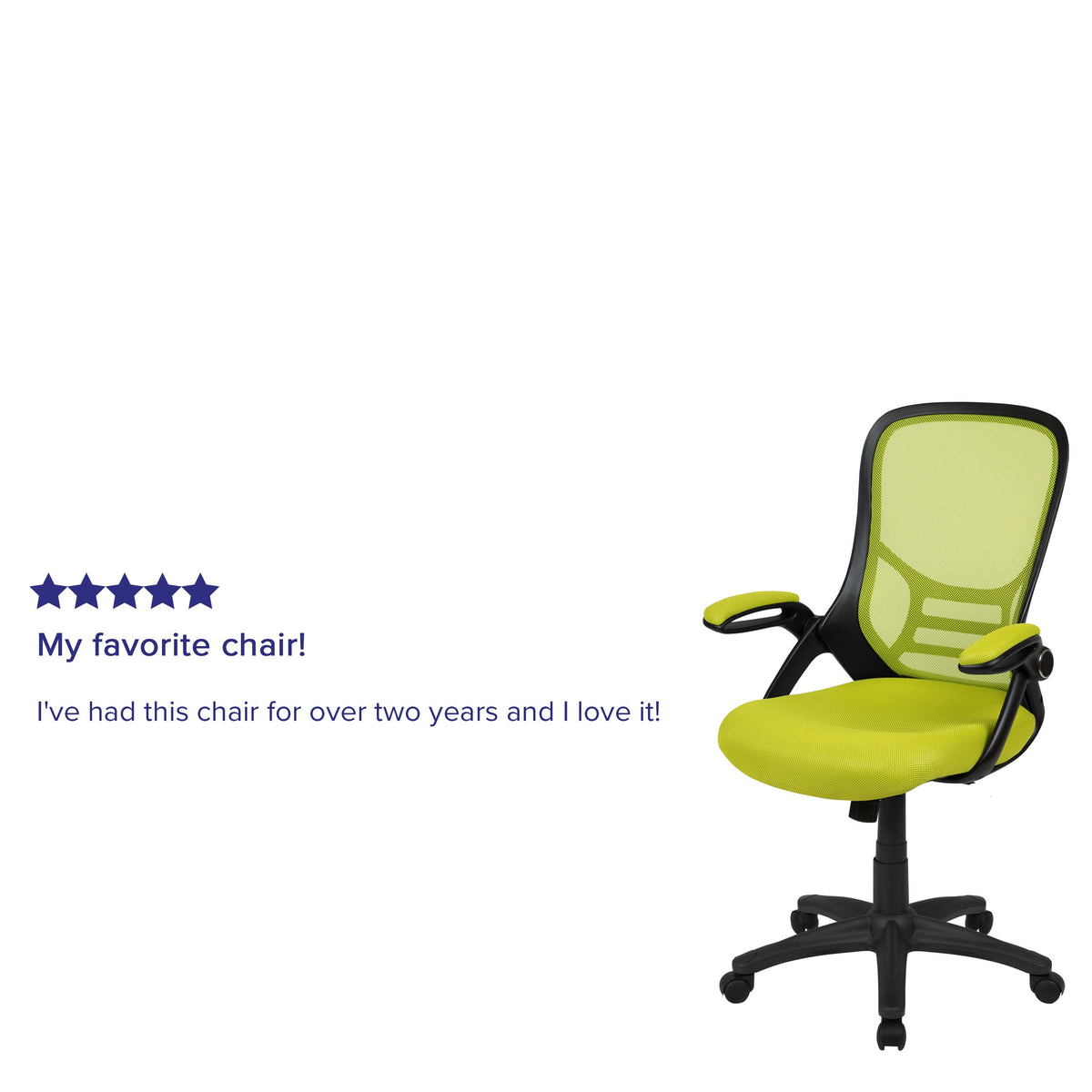 Green |#| High Back Green Mesh Ergonomic Office Chair with Black Frame and Flip-up Arms