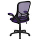 Purple |#| High Back Purple Mesh Ergonomic Office Chair with Black Frame and Flip-up Arms