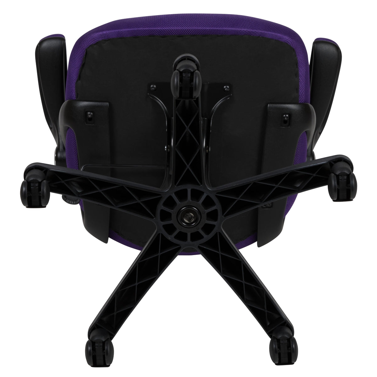 Purple |#| High Back Purple Mesh Ergonomic Office Chair with Black Frame and Flip-up Arms