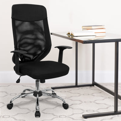 High Back Mesh Executive Swivel Office Chair with Arms