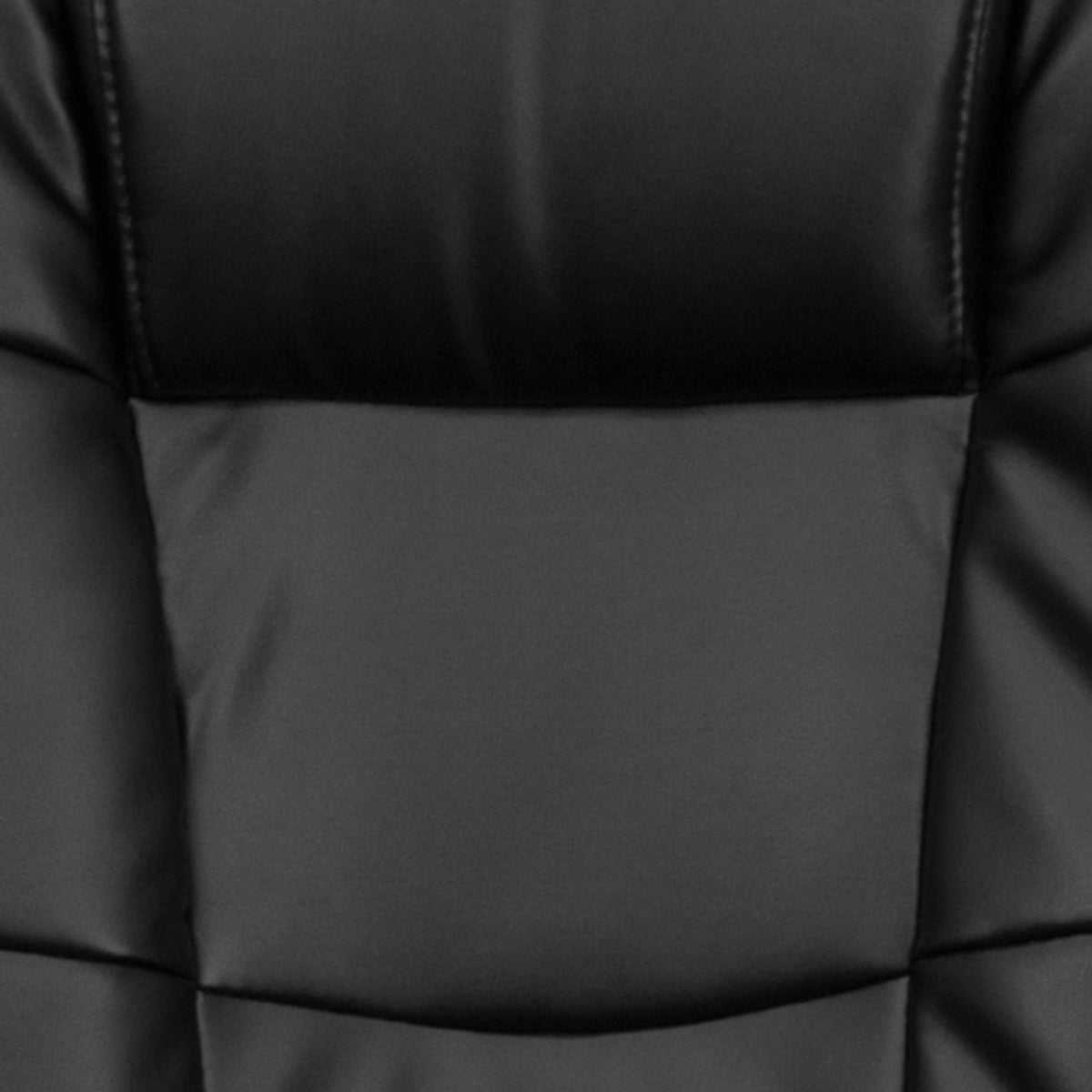 Black LeatherSoft |#| High Back Black LeatherSoft Multi-Line Stitch Upholstered Swivel Office Chair