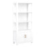 Hutton 68" Shaker Bookcase with Storage Cabinet