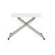 26" |#| 26 Inch Height Adjustable Plastic Folding TV Tray/Laptop Table in Granite White