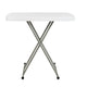 30" |#| 30 Inch Height Adjustable Plastic Folding TV Tray/Laptop Table in Granite White