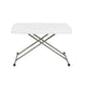 30" |#| 30 Inch Height Adjustable Plastic Folding TV Tray/Laptop Table in Granite White