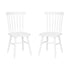 Ingrid Set of 2 Commercial Grade Windsor Dining Chairs, Solid Wood Armless Spindle Back Restaurant Dining Chairs