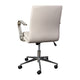 Taupe LeatherSoft/Chrome Frame |#| Designer Executive Swivel Office Chair with Brushed Chrome Arms and Base, Taupe