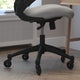 Dark Gray Mesh/Black Frame |#| Ergonomic Swivel Task Chair with Roller Wheels & Flip Up Arms - Gray Mesh