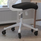 Black Mesh/White Frame |#| Ergonomic Swivel Task Chair with Roller Wheels & Flip Up Arms - Black Mesh