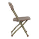 Brown |#| Kids Brown Plastic Folding Chair with Textured Seat - Preschool Seating