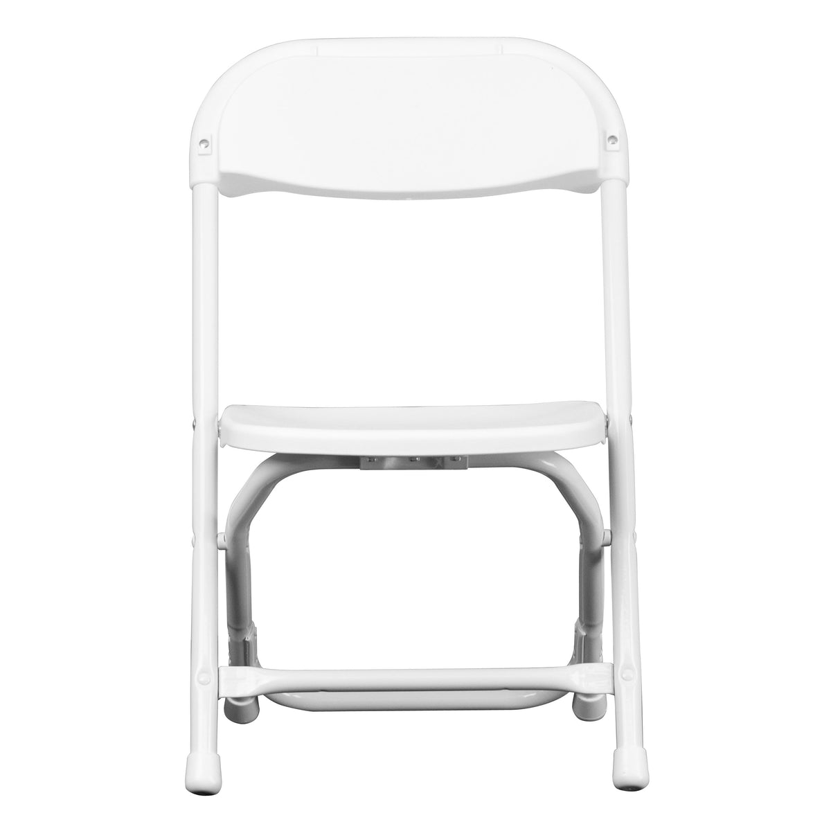 White |#| Kids White Plastic Folding Chair with Textured Seat - Preschool Seating
