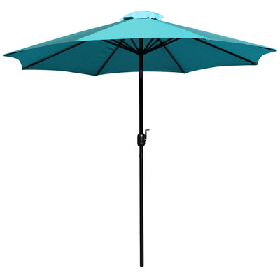 Kona 9 FT Round Umbrella with 1.5" Diameter Aluminum Pole with Crank and Tilt Function - View 1