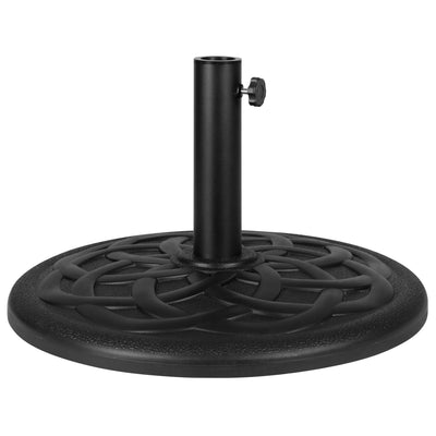 Kona Universal Cement Patio Umbrella Base with Weatherproof Plastic Polymer Coating - 19.25