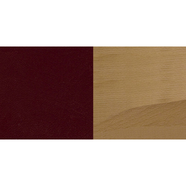 Burgundy Vinyl Seat/Mahogany Wood Frame |#| Ladder Back Mahogany Wood Restaurant Barstool - Burgundy Vinyl Seat