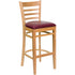 Ladder Back Wooden Restaurant Barstool