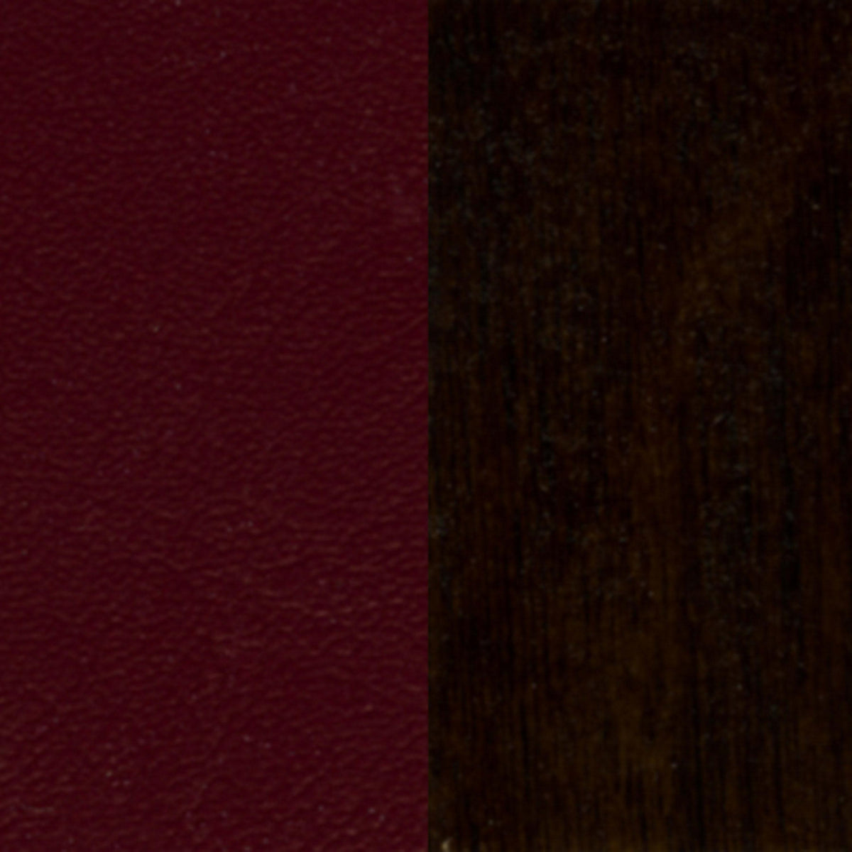 Burgundy Vinyl Seat/Walnut Wood Frame |#| Ladder Back Walnut Wood Restaurant Chair - Burgundy Vinyl Seat