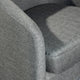 Dark Gray |#| Traditional Club Style Accent Chair with 360° Swivel Metal Base in Dark Gray