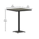 Gray Wash |#| Indoor/Outdoor 32inch Square Bar Height Dining Table with Poly Slats in Gray Wash