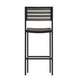 Gray Wash |#| Commercial Grade Outdoor All-Weather Bar Stool with Poly Resin Slats - Gray Wash