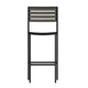 Gray Wash |#| Commercial Grade Outdoor All-Weather Bar Stool with Poly Resin Slats - Gray Wash