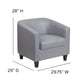 Gray |#| Gray LeatherSoft Lounge Chair - Reception &Home Office Furniture - Guest Chair