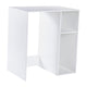 White |#| Space-Saving Mini Fridge Organizer Shelf with Cubby Storage in White