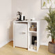 White |#| Space-Saving Mini Fridge Organizer Shelf with Cubby Storage in White