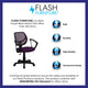 Purple |#| Low Back Purple Mesh Back Adjustable Height Swivel Task Office Chair with Arms