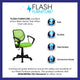 Green |#| Low Back Green Mesh Back Adjustable Height Swivel Task Office Chair with Arms