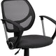 Gray |#| Low Back Gray Mesh Back Adjustable Height Swivel Task Office Chair with Arms