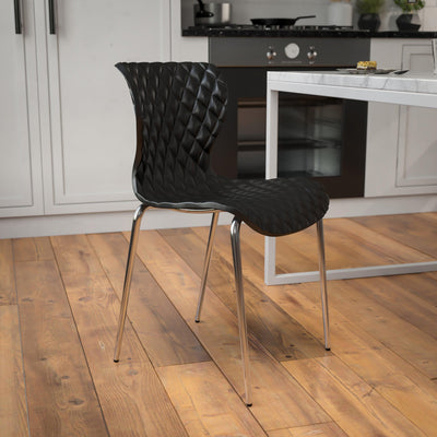 Lowell Contemporary Design Plastic Stack Chair - View 2
