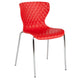 Red |#| Contemporary Design Red Plastic Stack Chair