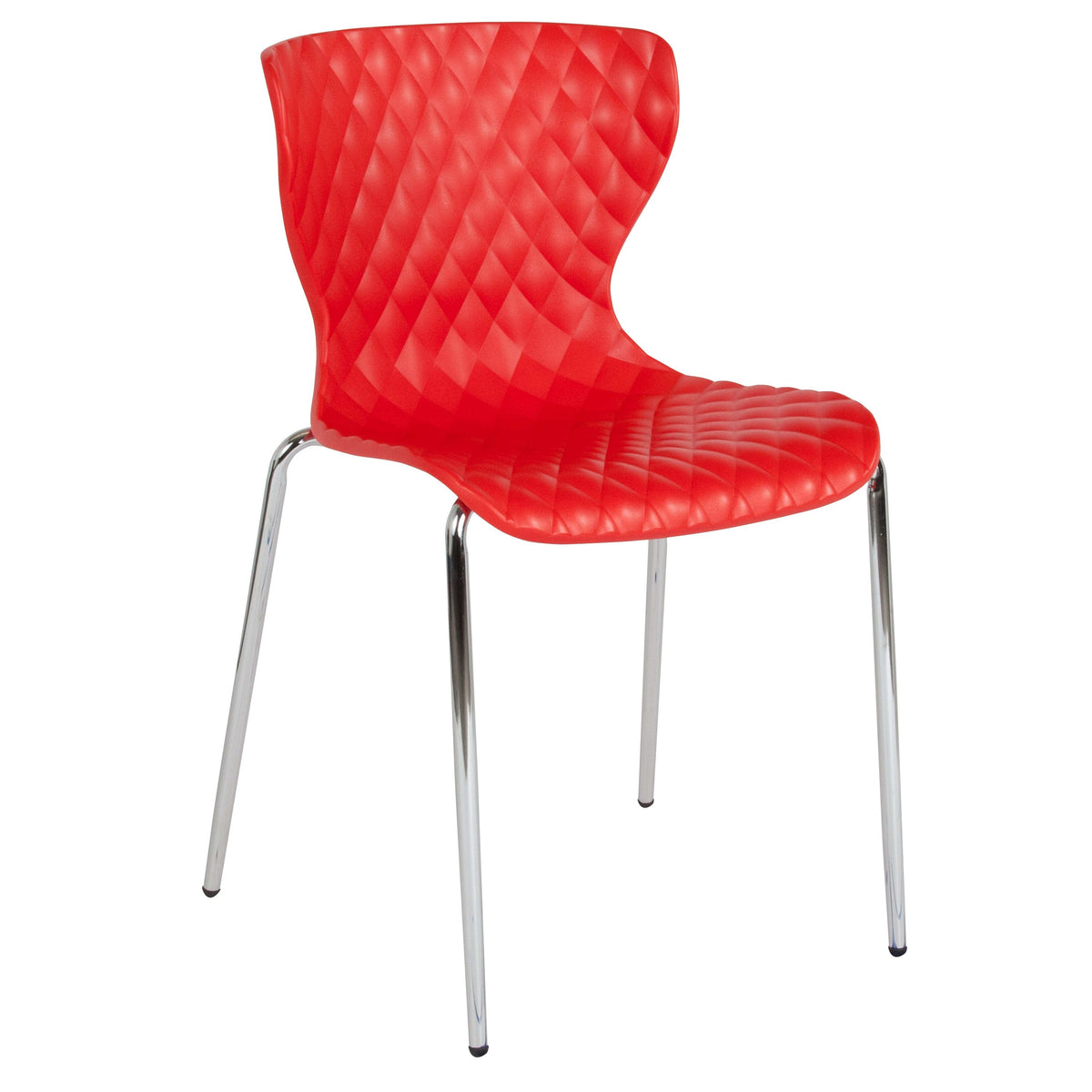 Red |#| Contemporary Design Red Plastic Stack Chair