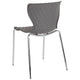 Gray |#| Contemporary Design Gray Plastic Stack Chair