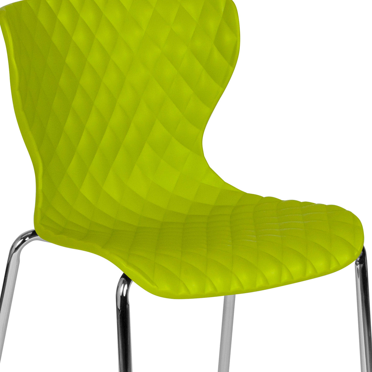 Citrus Green |#| Contemporary Design Citrus Green Plastic Stack Chair