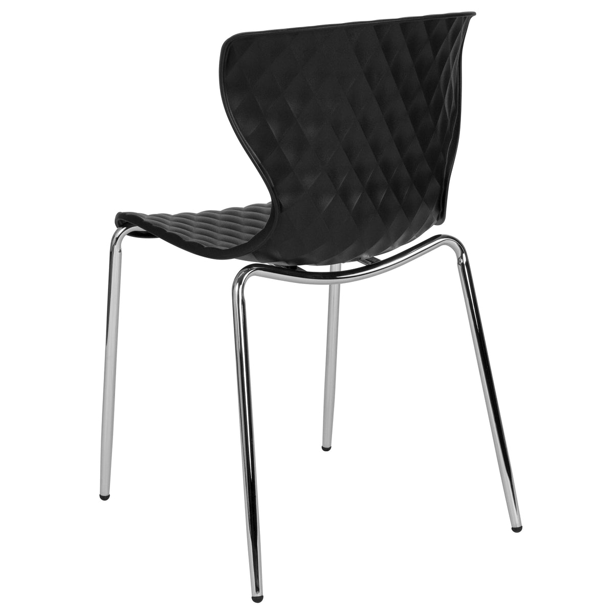 Black |#| Contemporary Design Black Plastic Stack Chair