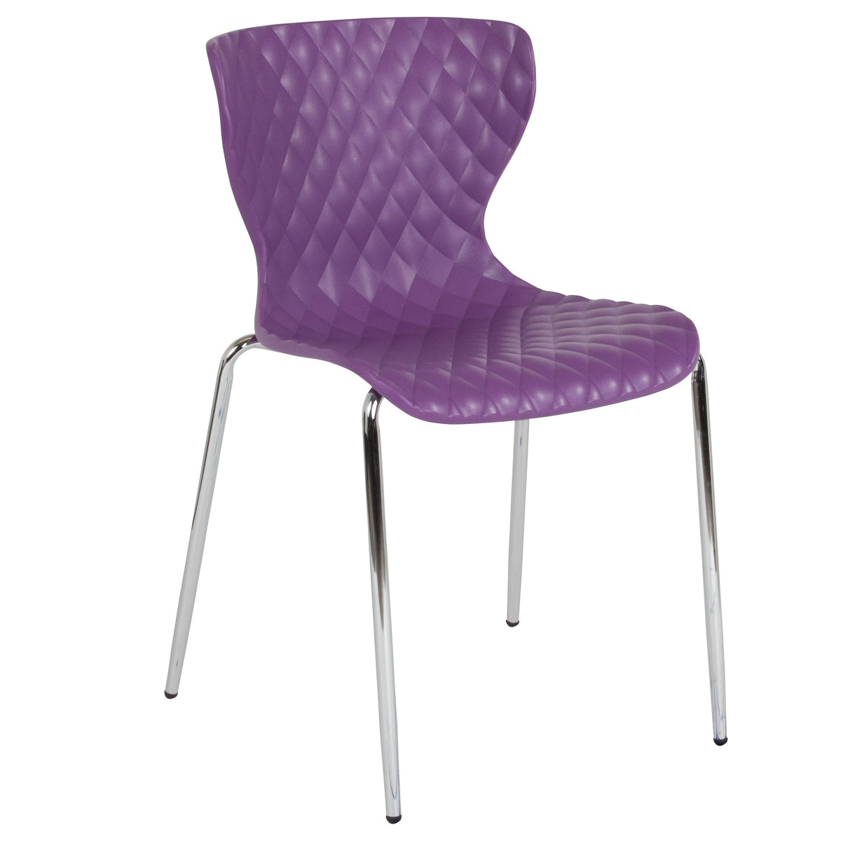 Purple |#| Contemporary Design Purple Plastic Stack Chair