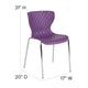 Purple |#| Contemporary Design Purple Plastic Stack Chair