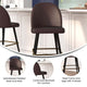 Brown LeatherSoft |#| Commercial Grade 30inch Armless Barstool with Contoured Back in Brown LeatherSoft