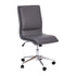 Madigan Mid-Back Armless Swivel Task Office Chair with Upholstery and Adjustable Metal Base