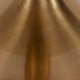 Gold |#| Adjustable Height Retro Barstool with Ergonomic Molded Seat in Gold Finish