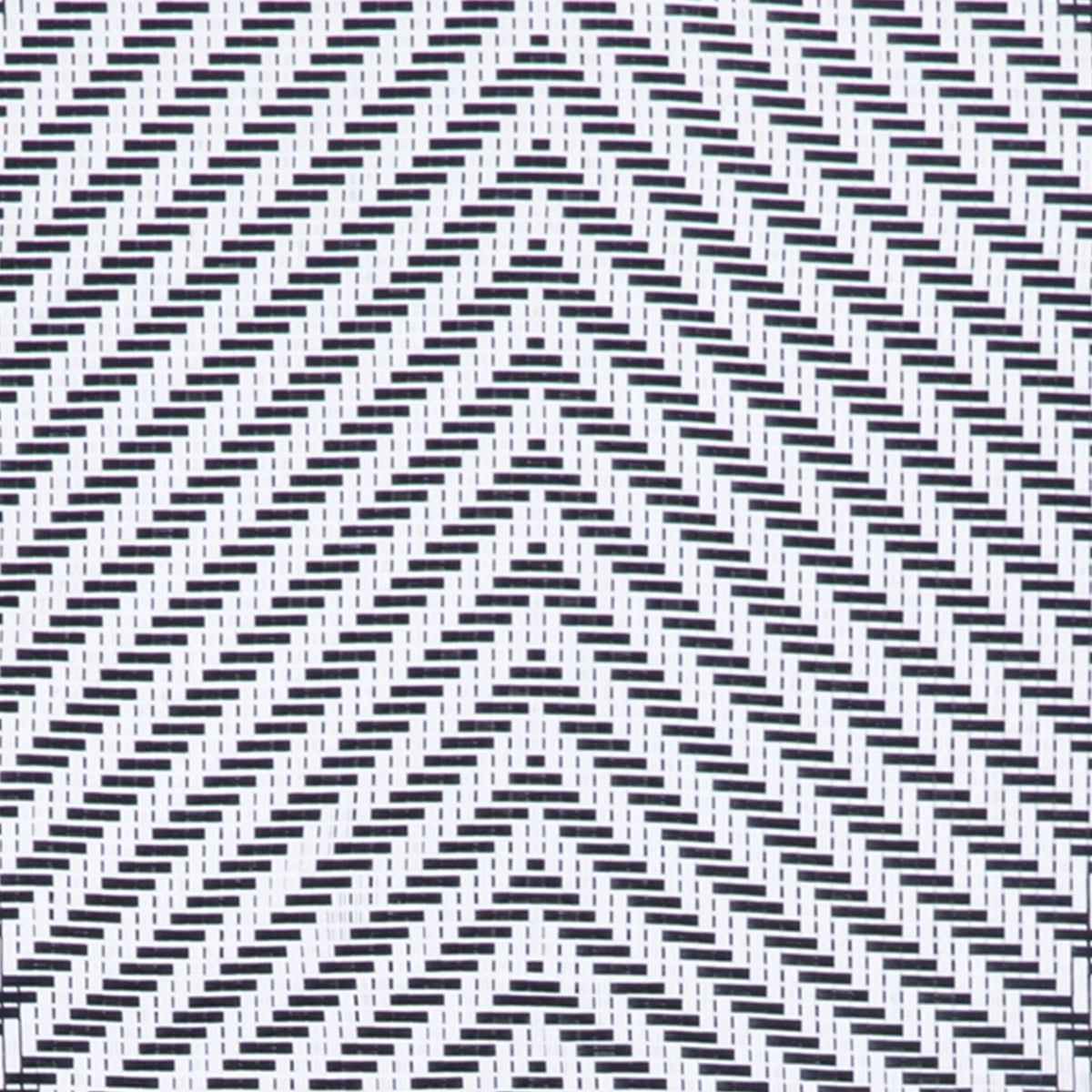Black & White/Light Natural Frame |#| All-Weather Commercial Paris Chair with Arms and Natural Metal Frame-Black/White