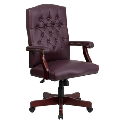 Martha Washington Executive Swivel Office Chair with Arms