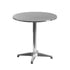 Mellie 27.5'' Round Aluminum Indoor-Outdoor Table with Base