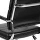 Black |#| Mid-Back Black LeatherSoft Contemporary Panel Executive Swivel Office Chair
