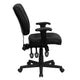 Mid-Back Black LeatherSoft Multifunction Swivel Ergonomic Task Office Chair