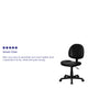Mid-Back Black LeatherSoft Ergonomic Office Chair w/Adjustable Back Depth
